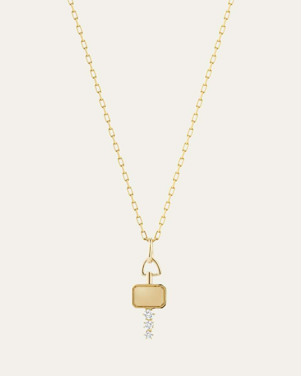 Mini Catherine Diamond Key Charm